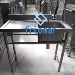 mesa fregadero con grifo ducha