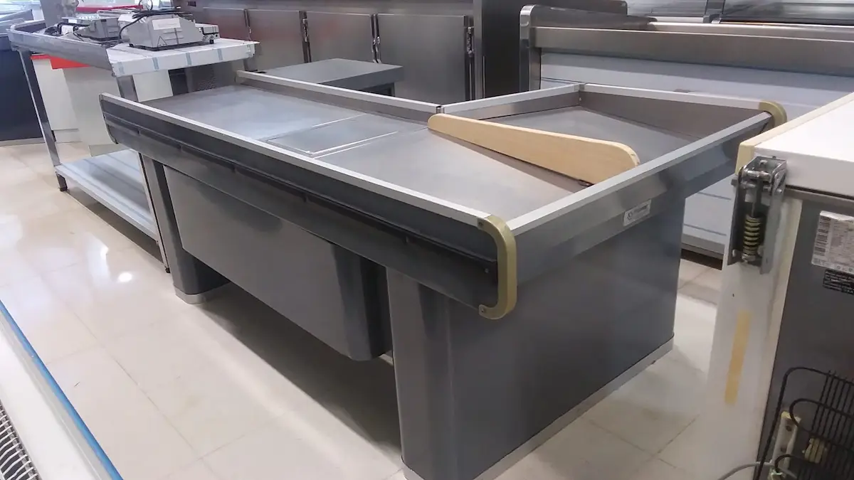Mueble caja de supermercado de segunda mano