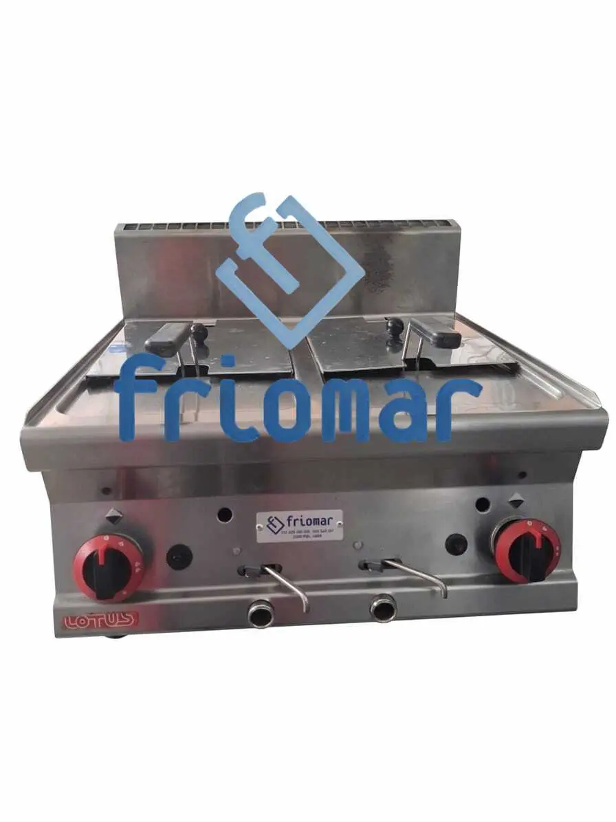 Freidora Gas 8 + 8 Litros Sobremesa LOTUS - Imagen 2